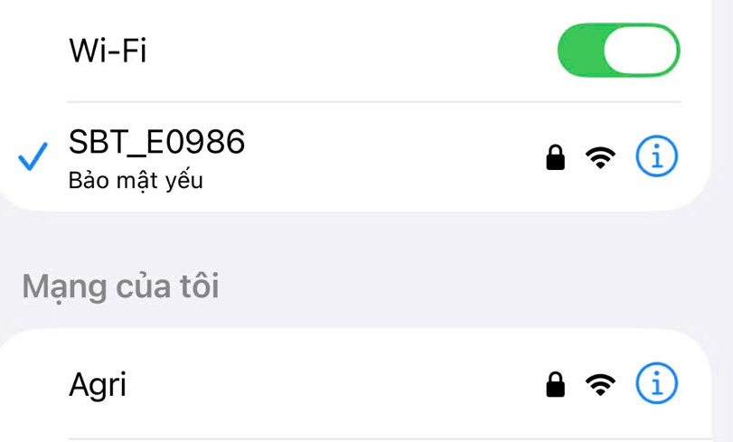 Kết nối Wifi