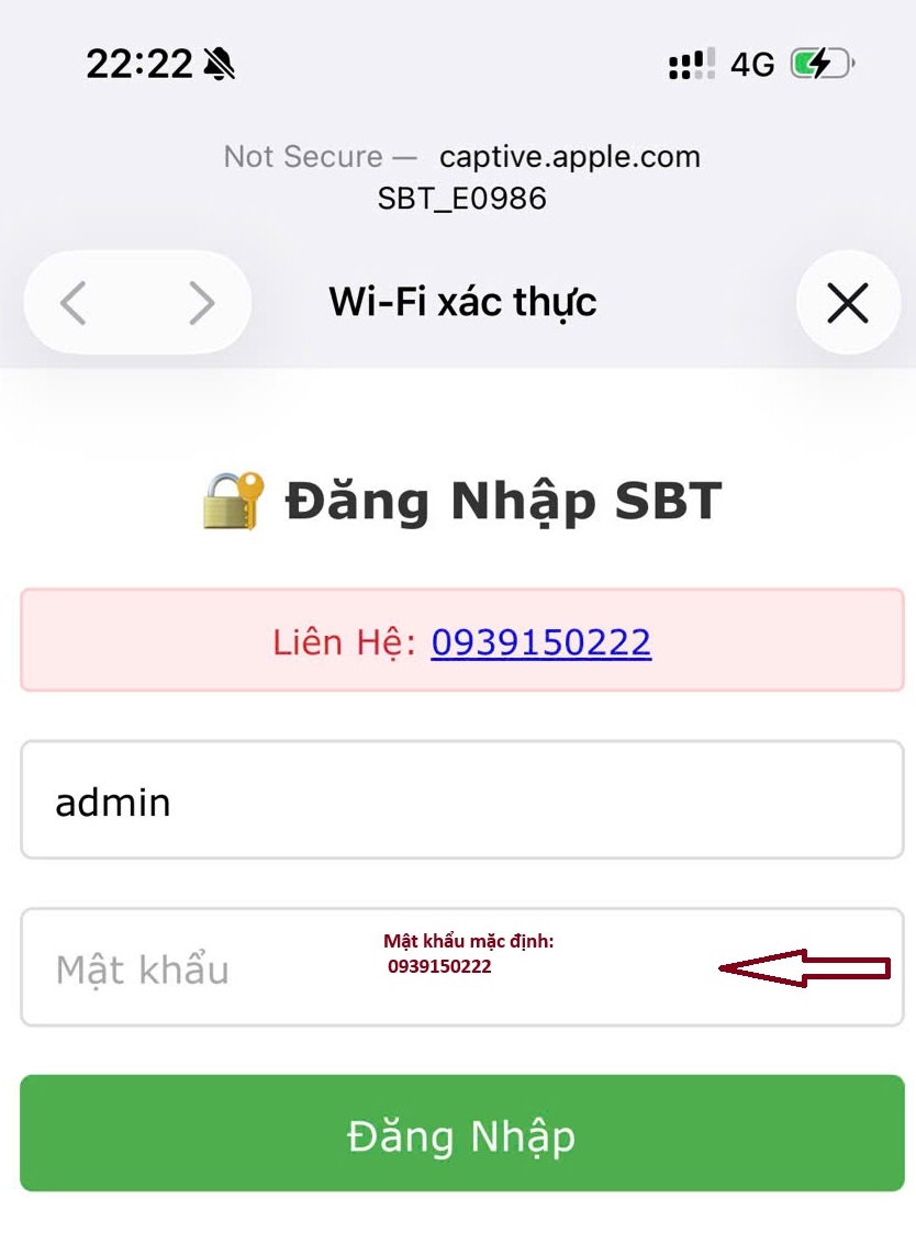 Nhập địa chỉ IP